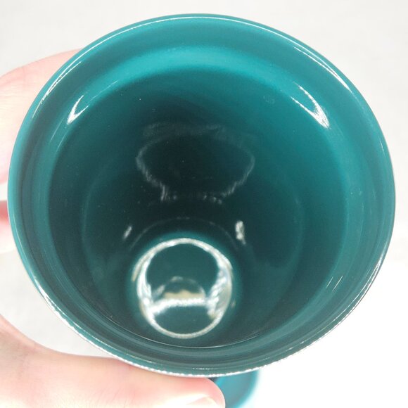 Starbucks Blue Green Siren Logo Iridescent Mermaid Ceramic Coffee Cup with Lid - Picture 7 of 8